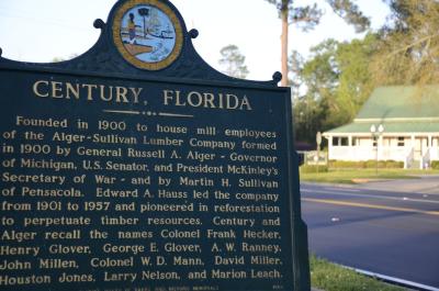 Town of Century Historical Marker