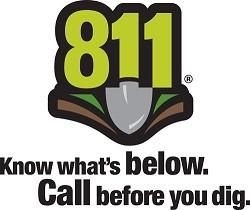 811 Logo Know What's Below. Call Before You Dig.